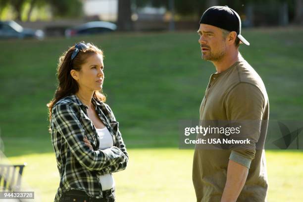 Christopher" Episode 109 -- Pictured: Laurie Fortier as Donna Kading, Josh Duhamel as Detective Greg Kading --