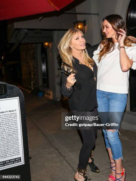 Lisa Gastineau and Brittny Gastineau are seen on April 09, 2018 in Los Angeles, California.