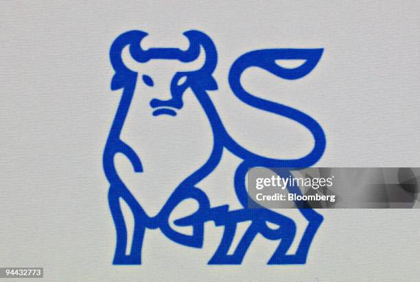 Merrill Lynch bull logo is displayed during a Bank of America Merrill Lynch Global Research 2010 year ahead news conference in New York, U.S., on...