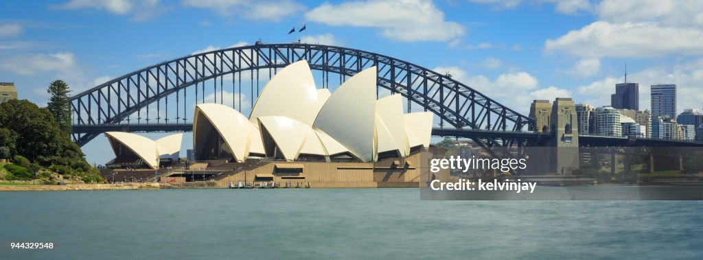 Sydney Opera House and the Sydney Harbour Bridge, Australia