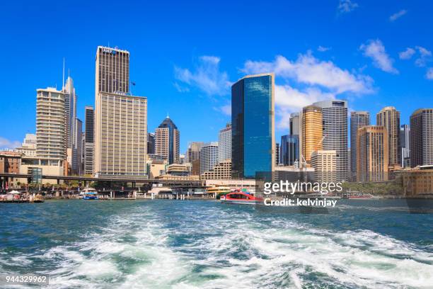 circular quay in the heart of sydney, australia - kelvinjay stock pictures, royalty-free photos & images