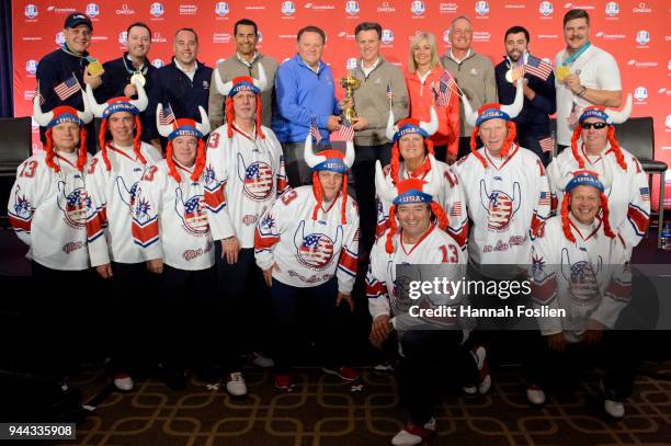 Olympic gold medal winning Men's Curling Team joins representatives of the PGA of America, Hazeltine National Golf Club and the KPMG Women's PGA...