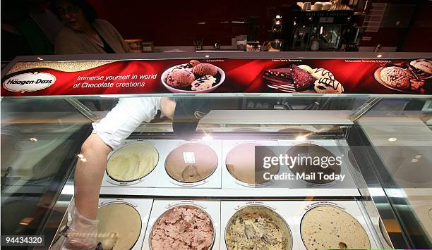 Outlet of Haagen Dazs, the famous Ice-cream brand from New York at Select Citywalk in Saket.