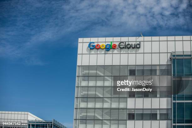 google cloud buildings nella silicon valley - jasondoiy foto e immagini stock