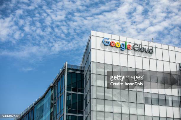 edificios de la nube de google en silicon valley - jasondoiy fotografías e imágenes de stock