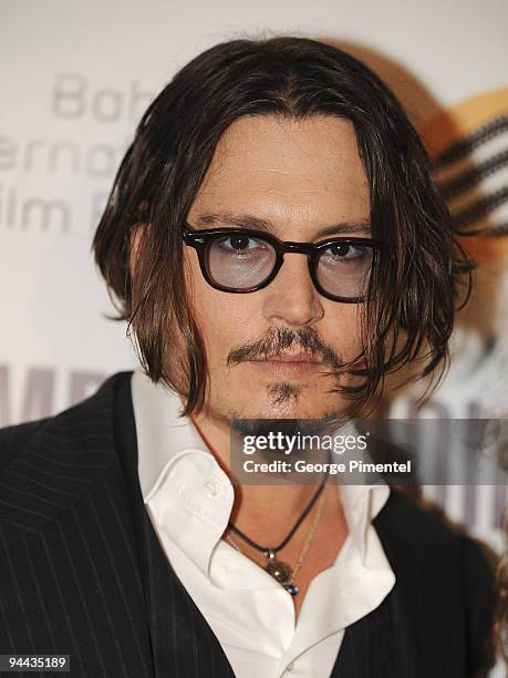 Johnny Depp attends the tribute and presentation of the prestigious Career Achievement Award at the 6th Annual Bahamas Film Festival at the Balmoral...