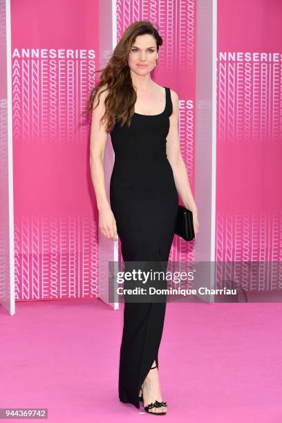 Anna Drijver from the serie "Undercover" attends "Miguel" and "Undercover" screening during the 1st Cannes International Series Festival at Palais...