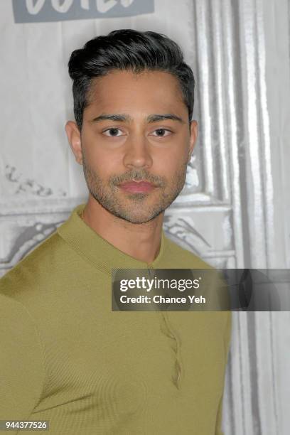 Manish Dayal attends Build series to discuss "The Resident" at Build Studio on April 10, 2018 in New York City.