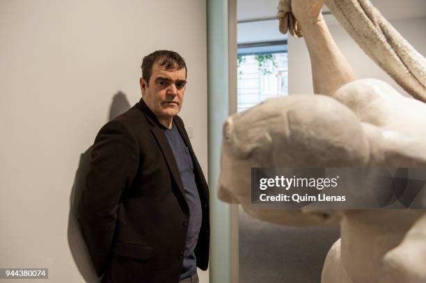 Spanish sculptor Francisco Leiro presents his exhibition 'Cuerpo Inventado' in the Marlborough Gallery on April 6, 2018 in Madrid, Spain.