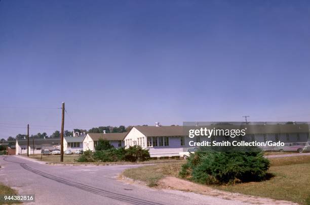 Street view of the Centers For Disease Control and Prevention facilities, 1963. Image courtesy Centers for Disease Control.