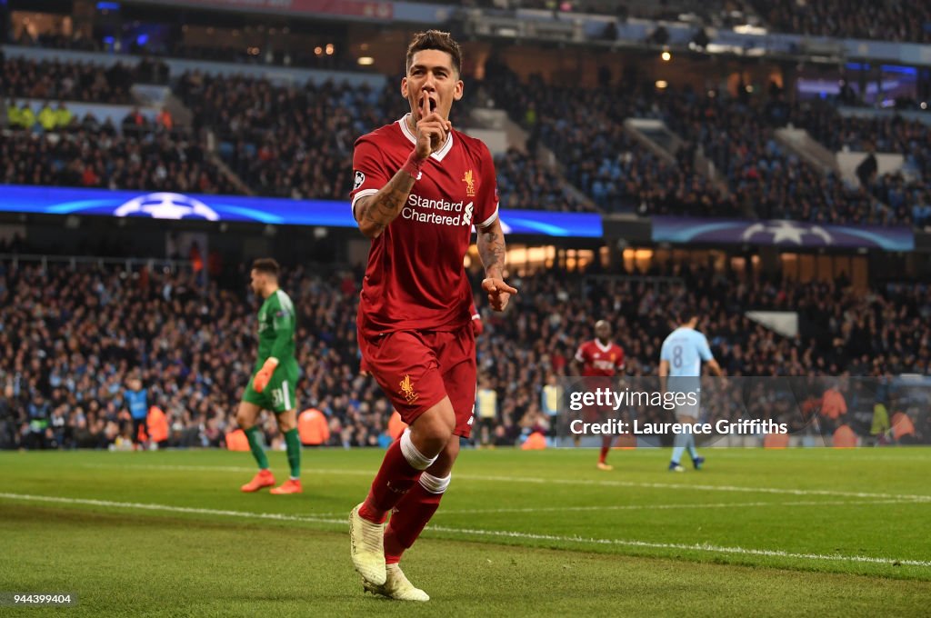 Manchester City v Liverpool - UEFA Champions League Quarter Final Second Leg