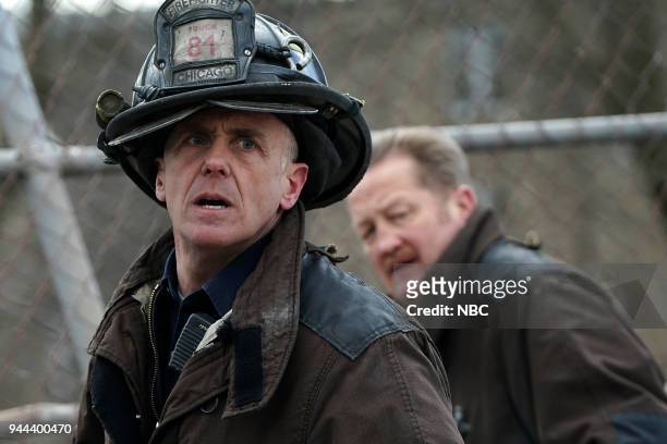 Where I Want To Be" Episode 619 -- Pictured: David Eigenberg as Christopher Herrmann, Christian Stolte as Mouch --