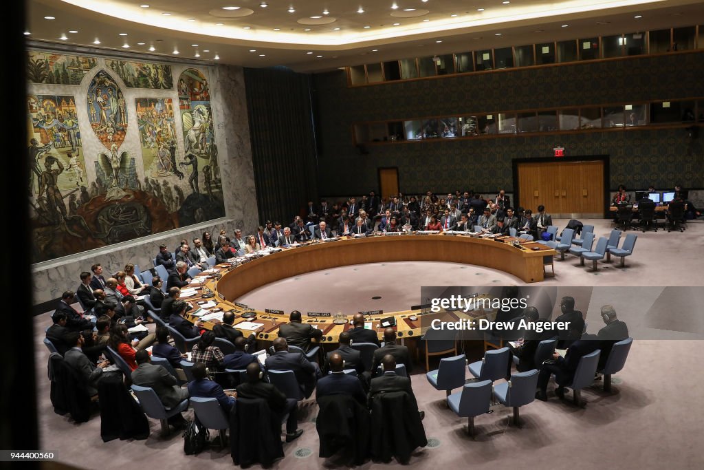 UN Security Council Votes On US And Russian Resolutions After Syria Gas Attack