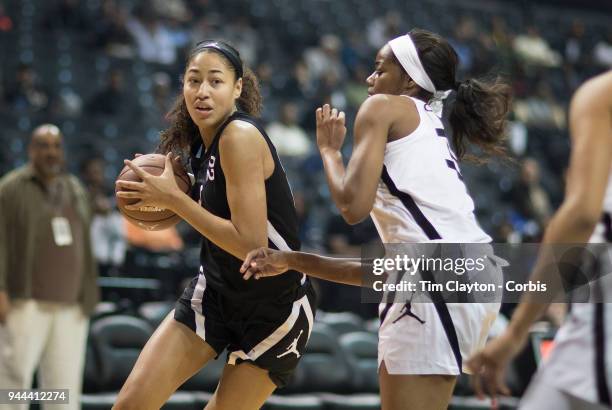 April 08: Shakira Austin Riverdale Baptist School, Upper Marlboro, MD defended by Charli Collier Barbers Hill H.S. Mont Belvieu, TX during the Jordan...