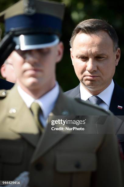 President Duda commemorates Smolensk victims, News Photo