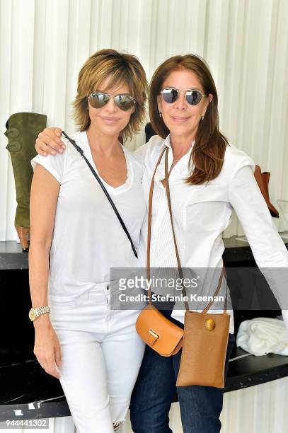 Lisa Rinna and Lyndie Benson attend Cindy Crawford x Sarah Flint Celebrate the Sarah Flint Spring Footwear Collection at Private Residence on April...
