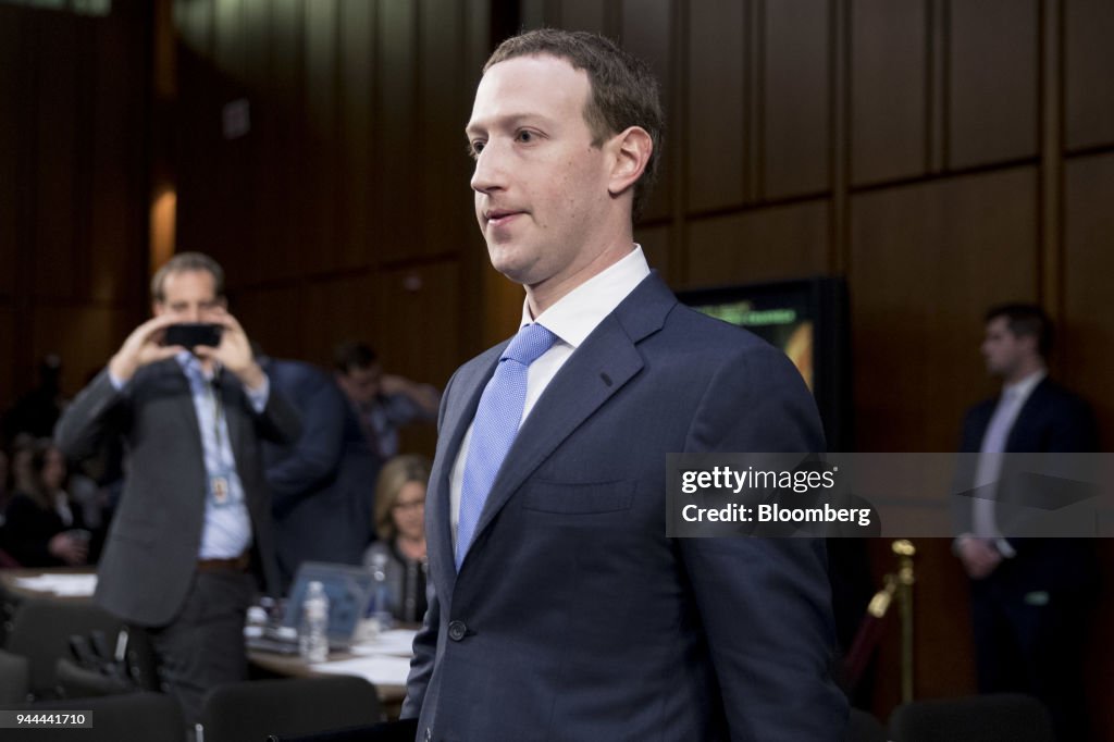 Facebook CEO Mark Zuckerberg Testifies Before The Senate Judiciary And Commerce Committees