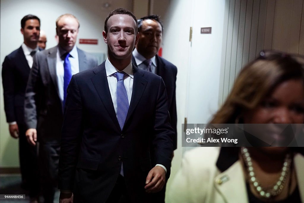 Facebook CEO Mark Zuckerberg Testifies At Joint Senate Commerce/Judiciary Hearing