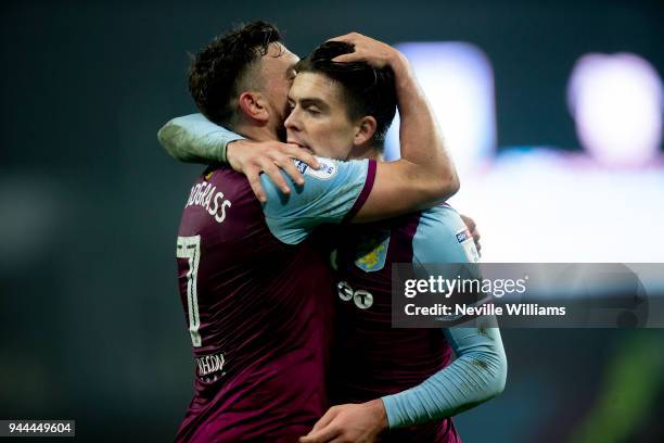 Jack Grealish of Aston Villa during the Sky Bet Championship match between Aston Villa and Cardiff City at Villa Park on April 10, 2018 in...