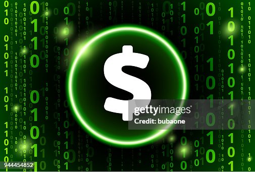 Dollar Sign Binary Code Vector Pattern Background Dollar Sign Binary Code Vector Pattern Background