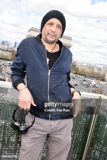 Actor Abel Jafri attends the P+sitive Cinema Week Press Conference at Publicis Champs Elysees on April 10, 2018 in Paris, France.