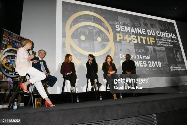 Journalist Estelle Martin, Jacques Attali, actresses Suzanne Schmidt, Zabou Breitmann, director Marie Castille Mention Shaar and Harry Roselmack...