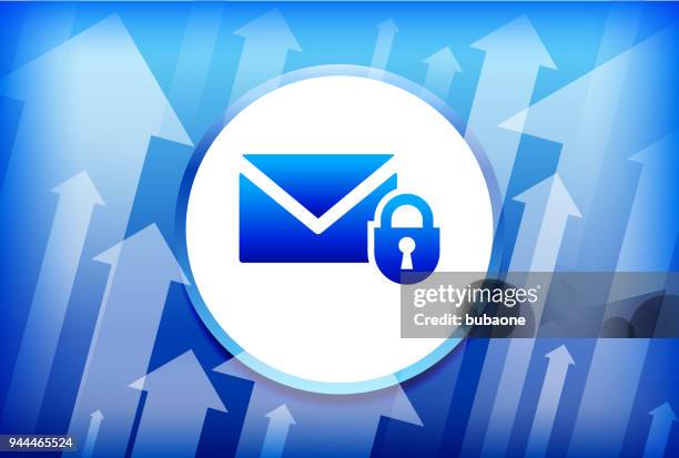 locked letter blue up arrows background - up arrow stock illustrations
