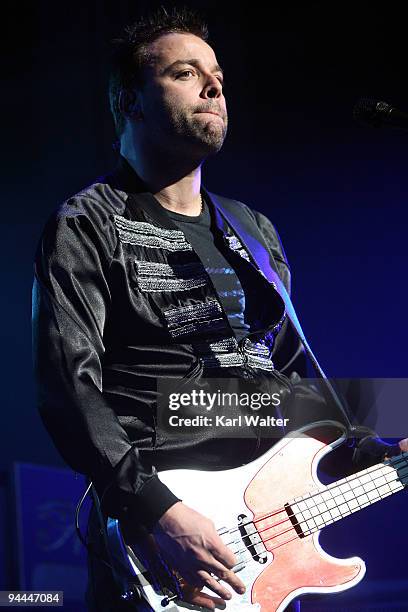 Christopher Wolstenholme of Muse performs on night two of 106.7 KROQ FM's Almost Acoustic Christmas 2009 at the Gibson Amphitheatre at Universal...