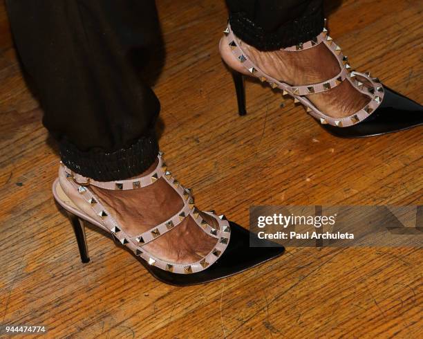 Actress Vanessa Bell Calloway ,Shoe Detail, attends the release party for Vivica A. Fox's new book 'Every Day I'm Hustling' at Rain Bar and Lounge on...