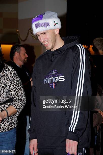 Sergio Rodriguez of the Sacramento Kings was the life of the party on December 13, 2009 at Shriners Hospital for Children in Sacramento, California....