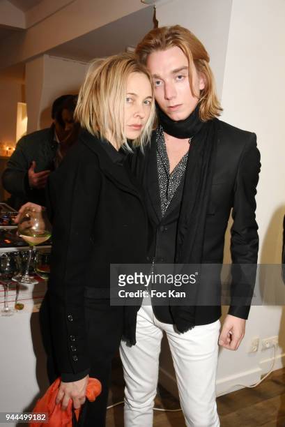 Melonie Foster Hennessy and Melchior Rothstein attend the "Bel RP" 10th Anniversary at Atelier Sevigne on April 10, 2018 in Paris, France.