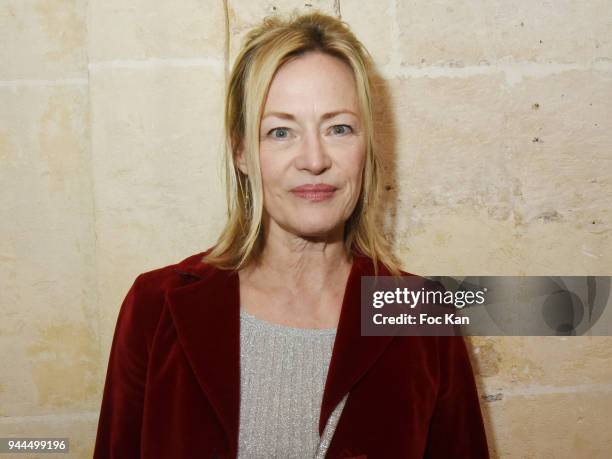 Actress Gabrielle Lazure attends the "Bel RP" 10th Anniversary at Atelier Sevigne on April 10, 2018 in Paris, France.