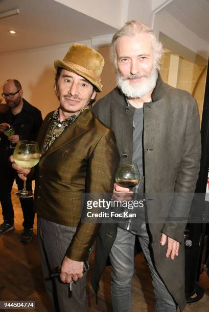 Albert de Paname and Dan Marie Rouyer attend the "Bel RP" 10th Anniversary at Atelier Sevigne on April 10, 2018 in Paris, France.