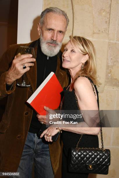 Jean Marie Marion and Ruth Obadia attend the "Bel RP" 10th Anniversary at Atelier Sevigne on April 10, 2018 in Paris, France.