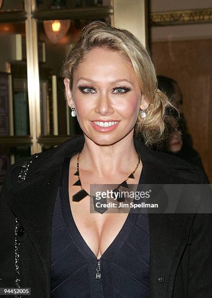 Kym Johnson attends the "A Little Night Music" Broadway opening night at the Walter Kerr Theatre on December 13, 2009 in New York City.