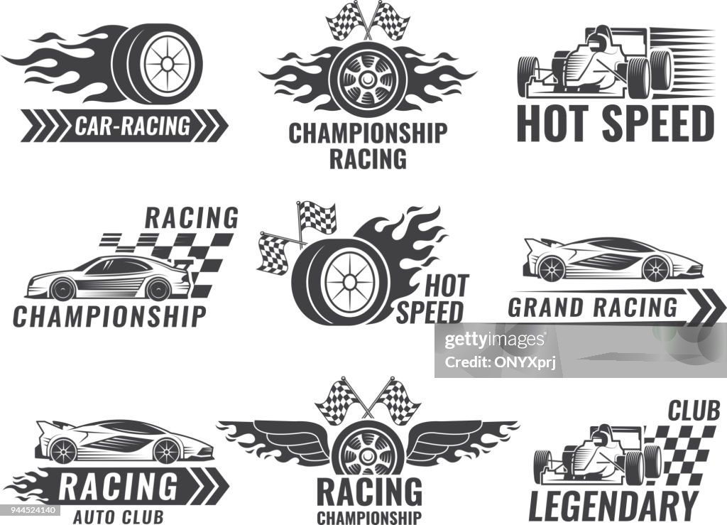 Trophy Engine Rally And Others Symbols For Race Sport Labels High-Res ...