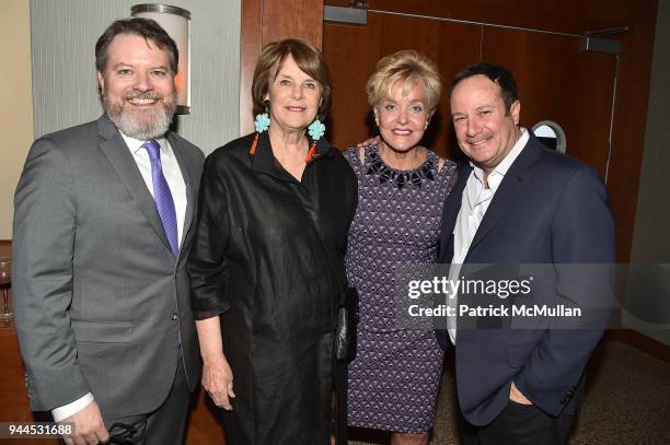 Tom Scanlan, Deborah Krulewitch, Sharon Sager and Cliff Greenberg attend the Alzheimer's Drug Discovery Foundation's Memories Matter at Pier 60,...