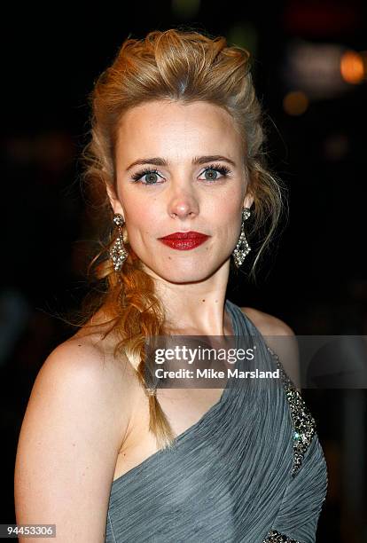 Rachel McAdams attends the World Premiere of Sherlock Holmes at Empire Leicester Square on December 14, 2009 in London, England.