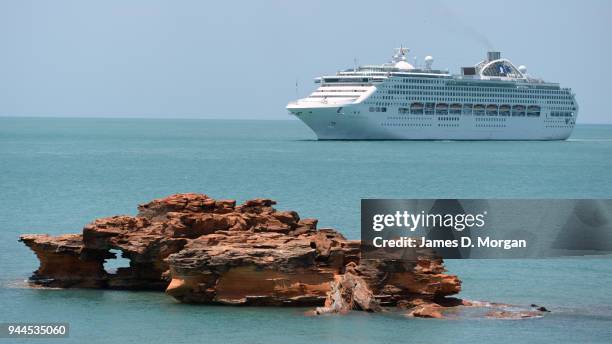 Princess Cruise's cruise ship "Dawn Princess" arrives into the Western Australia port of Broome on Oct 21, 2013 in Sydney, Australia.