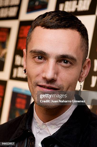 David Delfin attends a party tribute to 'Public Enemies' on December 14, 2009 in Madrid, Spain.