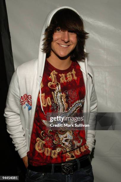 Musician/actor Mitchel Musso attends the Mattel Celebrity Retreat produced by Backstage Creations at Teen Choice 2008 on August 3, 2008 in Universal...