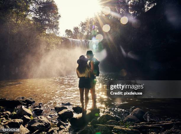 i'm happy we came out here in search of adventure - standing water stock pictures, royalty-free photos & images