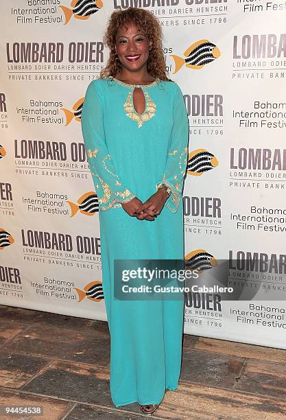 Founder of BIFF Leslie Vanderpool attends the special tribute to Johnny Depp at the 6th Annual Bahamas Film Festival at the Balmoral Club on December...