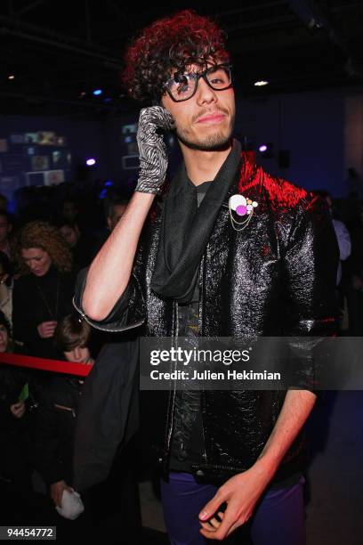 Slimy attends the Toshiba 'Go to Space' party at Palais De Tokyo on December 14, 2009 in Paris, France.