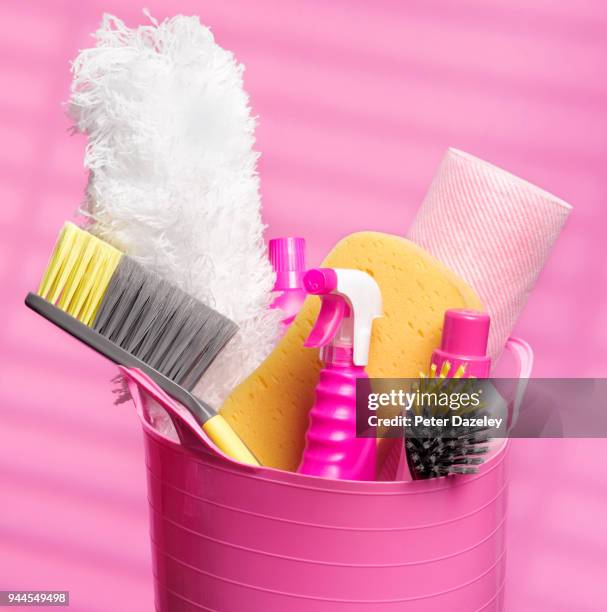 prepared for spring cleaning - feather duster stock pictures, royalty-free photos & images