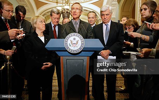 Senate Democatic leaders Sen. Patty Murray , Senate Finance Committee Chairman Max Baucus, Senate Majority Whip Sen. Richard Durbin , Senate Majority...