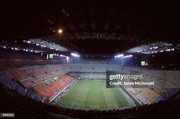 General view of the San Siro Stadium in Milan, Italy. \ Mandatory Credit: Jamie McDonald /Allsport