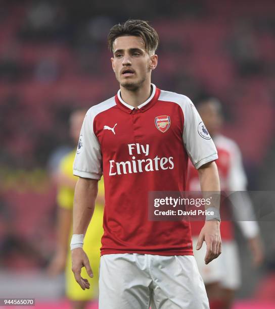 Vlad Dragomir of Arsenal during the match between Arsenal U23 and Villarreal U23 at Emirates Stadium on April 10, 2018 in London, England.