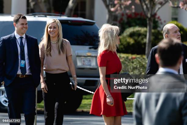 White House Adviser Kellyanne Conway , and Larry Kudlow, National Economic Council Director for the Trump administration, attended President Donald...