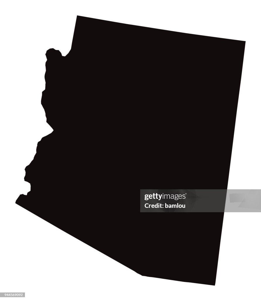 Detailed Map of Arizona State
